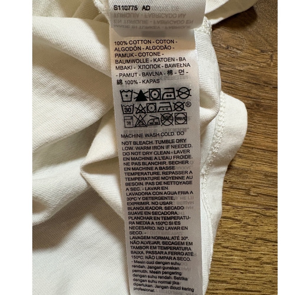 Levi Strauss Womens Graphic T Shirt White Built Strong Horse 1873 Cotton Medium - Picture 7 of 7